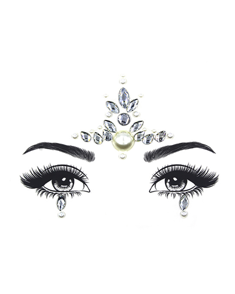 

Face Gems Tattoo Stickers Acrylic Crystal Glitter Stickers, Style4