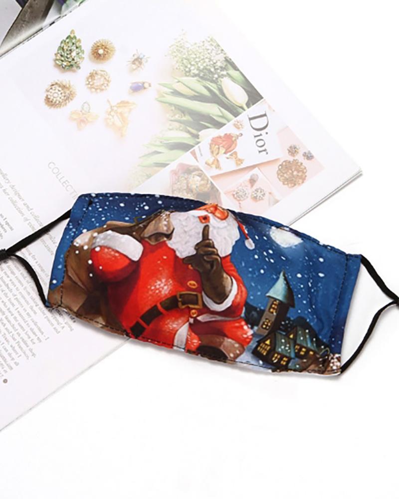 

Christmas Print PM 2.5 Breathable Face Mask, Style7