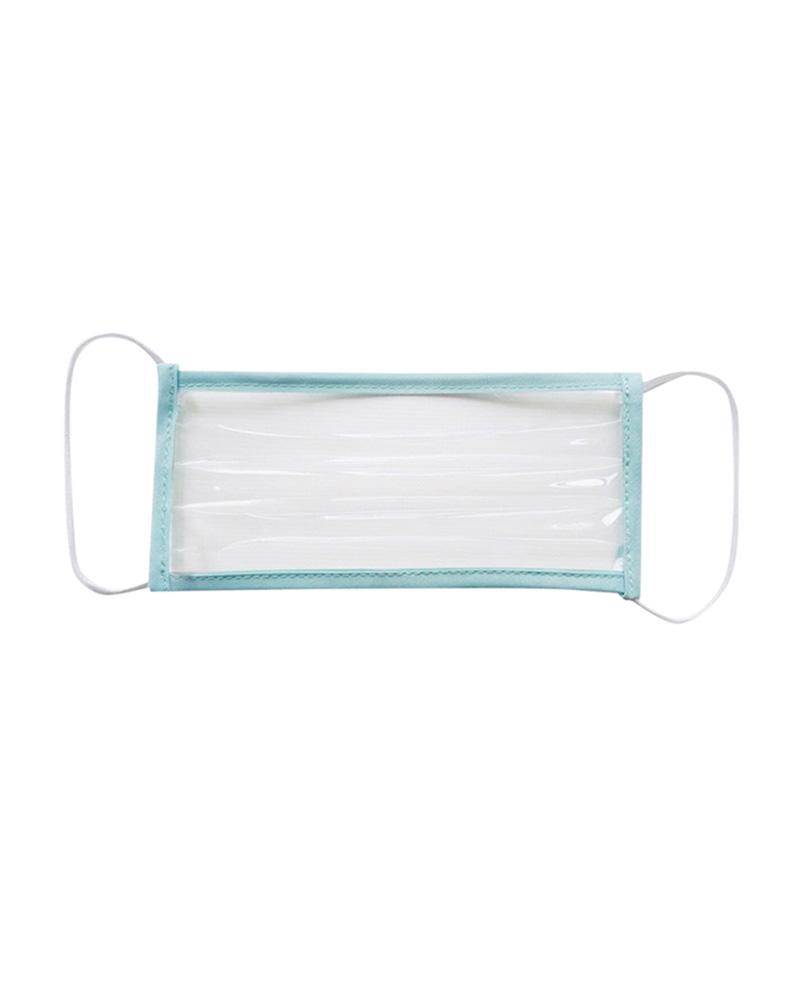 

Sheer Mesh Breathable Face Mask, Light blue