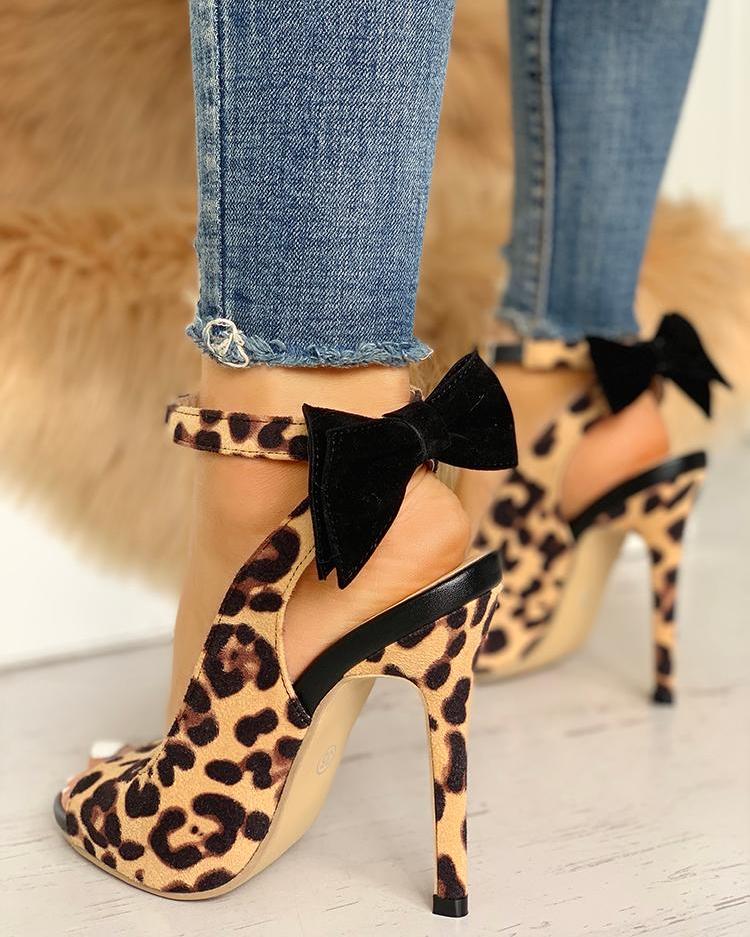 leopard heels