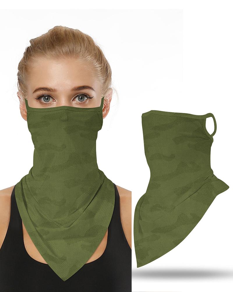 

Breathable Face Bandana Magic Scarf Headwrap Balaclava, Army green