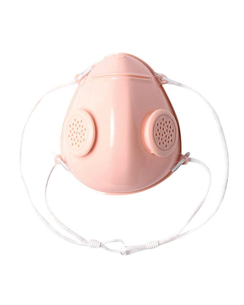 

Soft Tpu PM2.5 Filter Washable Face Mask With 10PCS Filter, Pink