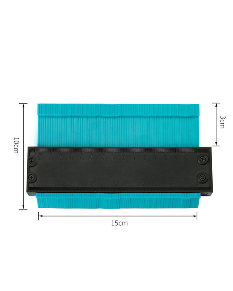 

Adjustable Lock Irregular Shape Duplicator Contour Gauge, Blue