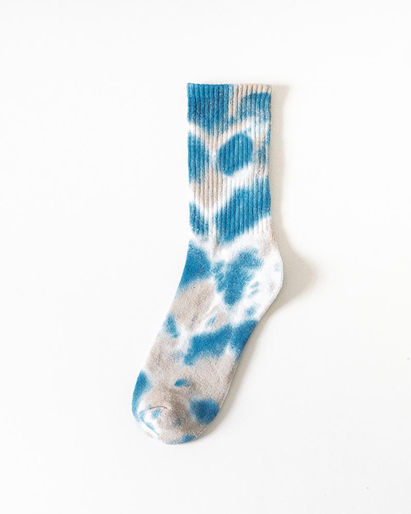 

1Pair Tie Dye Print Socks, Style11