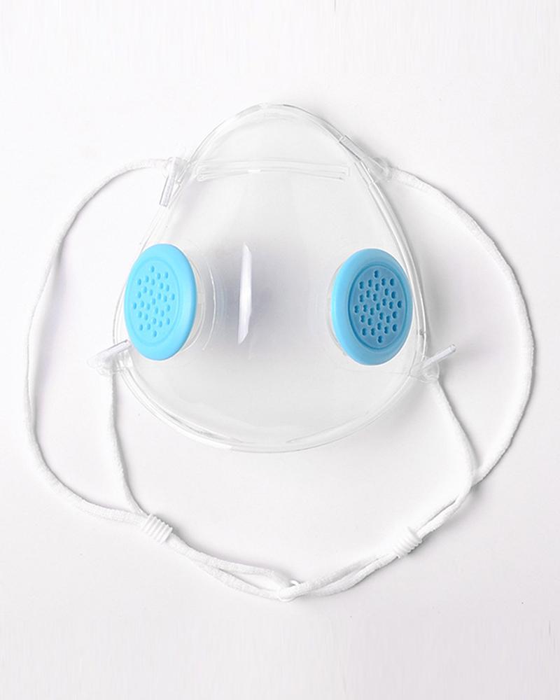 

Soft Tpu PM2.5 Filter Washable Face Mask With 10PCS Filter, Blue