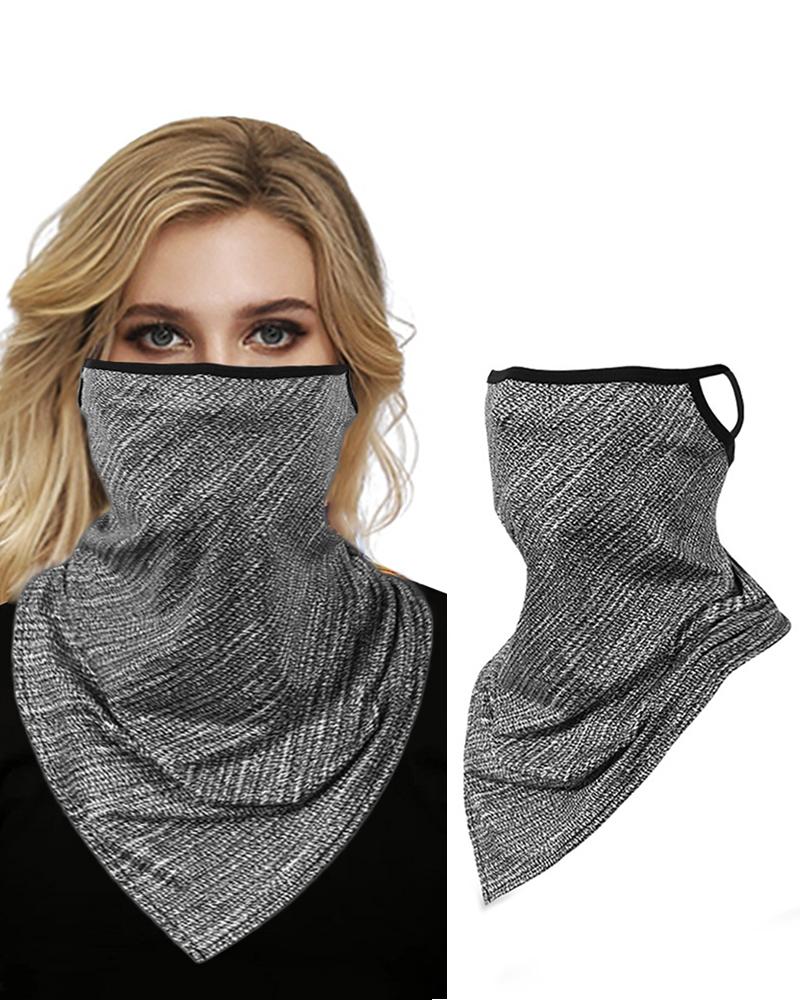 

Solid Breathable Face Cover Windproof Motorcycling Dust Outdoors, Gray