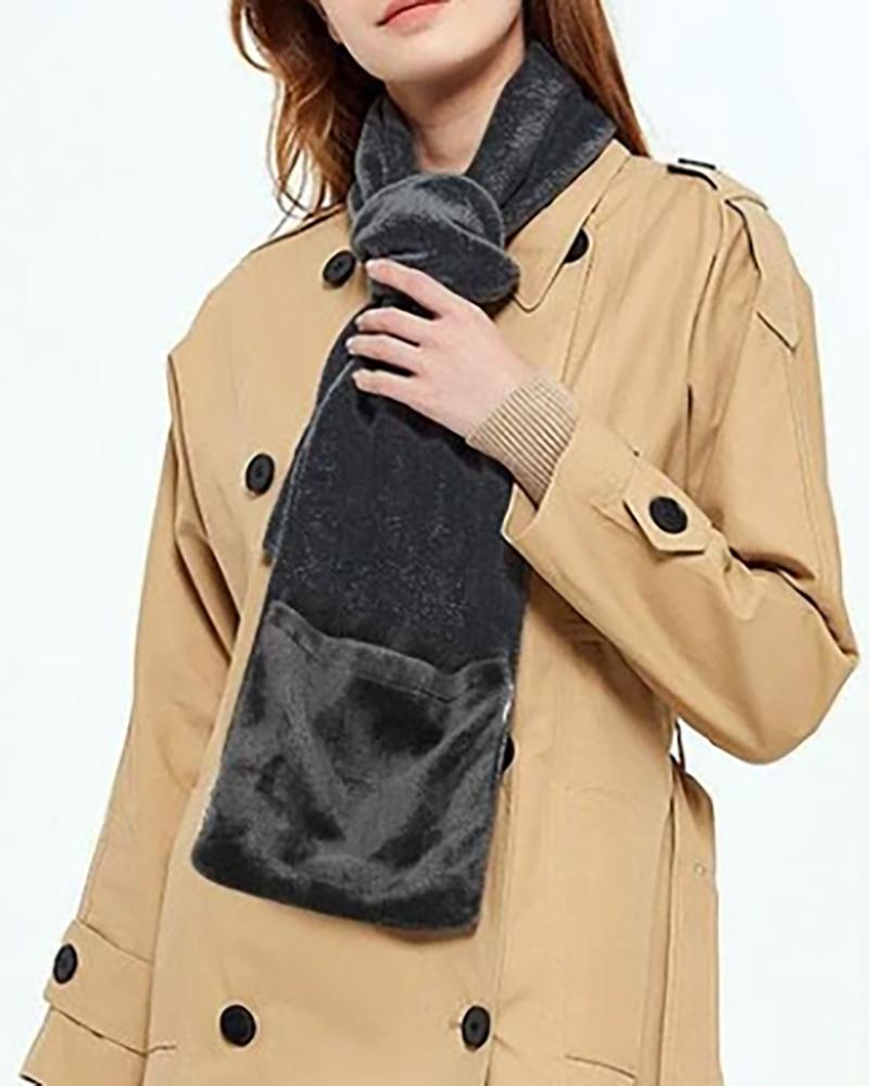 

USB Electric Heated Mintiml Fiery Scarf, Black