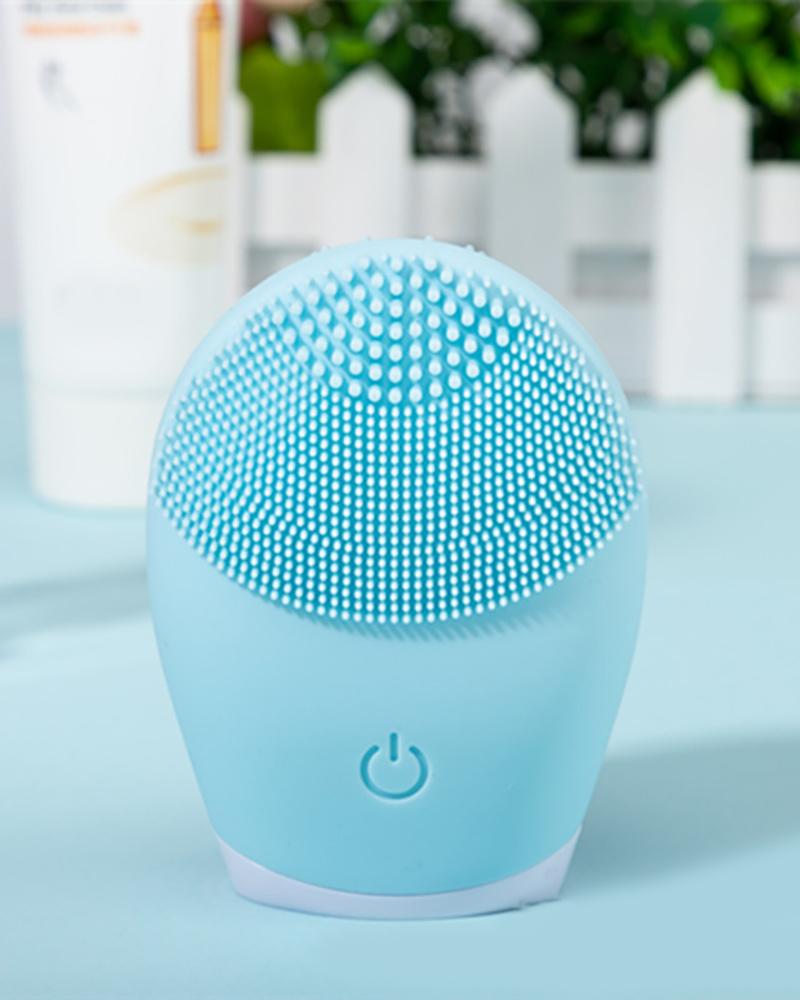 

Silicone Electric Cleansing Brush, Blue