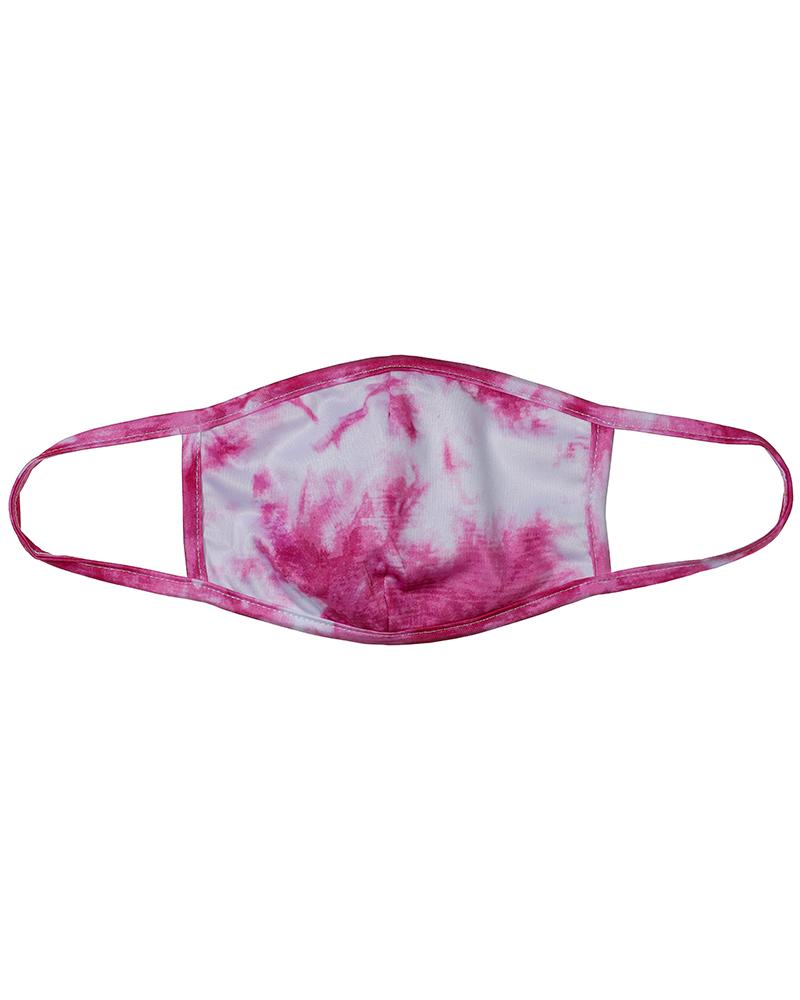 

Tie Dye / Starry Sky Print Colorblock Breathable Mouth Mask, Hot pink(orgasm)