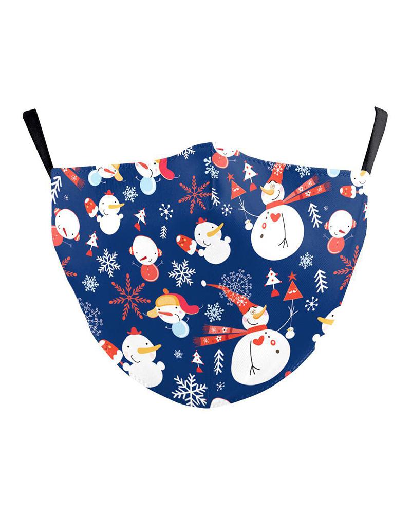 

Christmas Print Breathable Filter Face Mask, Style11