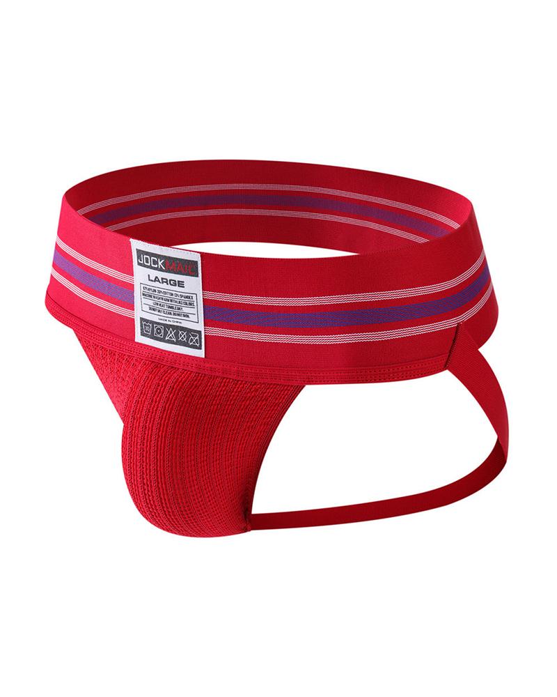 

Colorblock Strap Skinny T-string Panties, Red