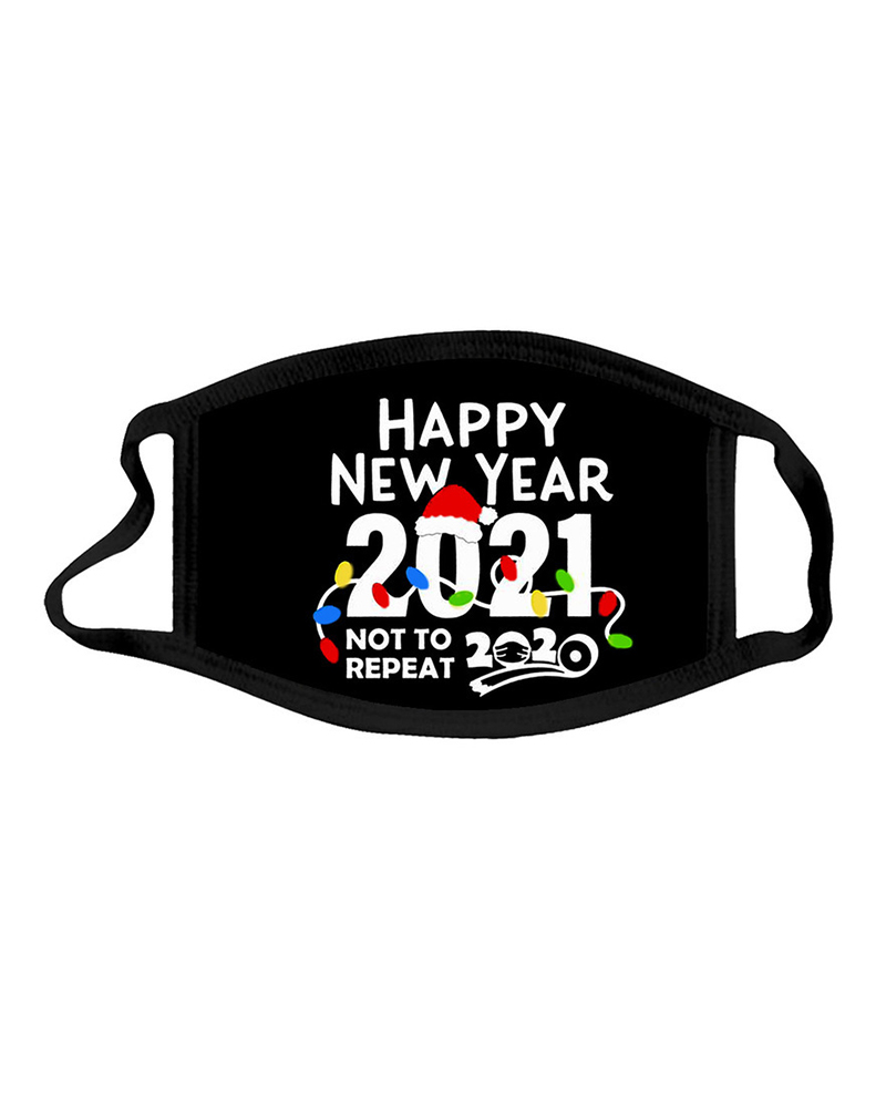 

Letter Grahpic Print Breathable Face Mask, Style1