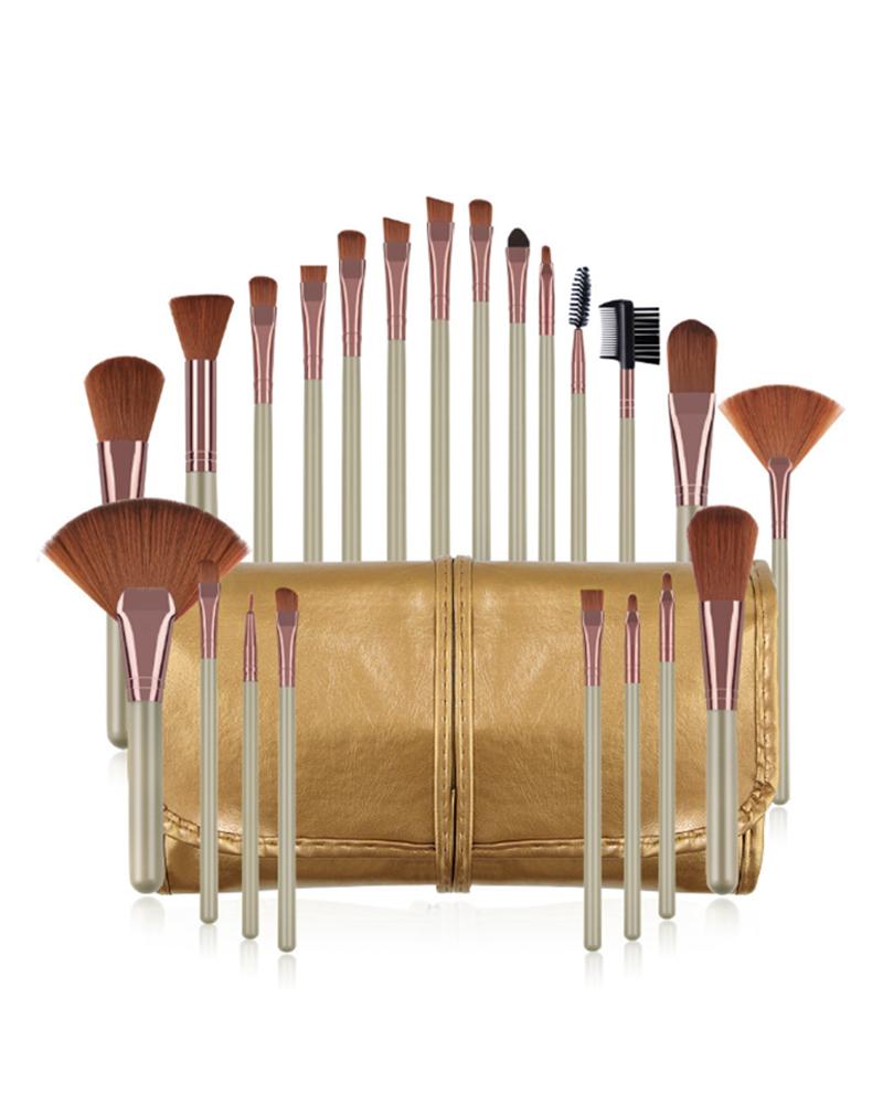 

22PCS Handle Makeup Brush Set, Gold