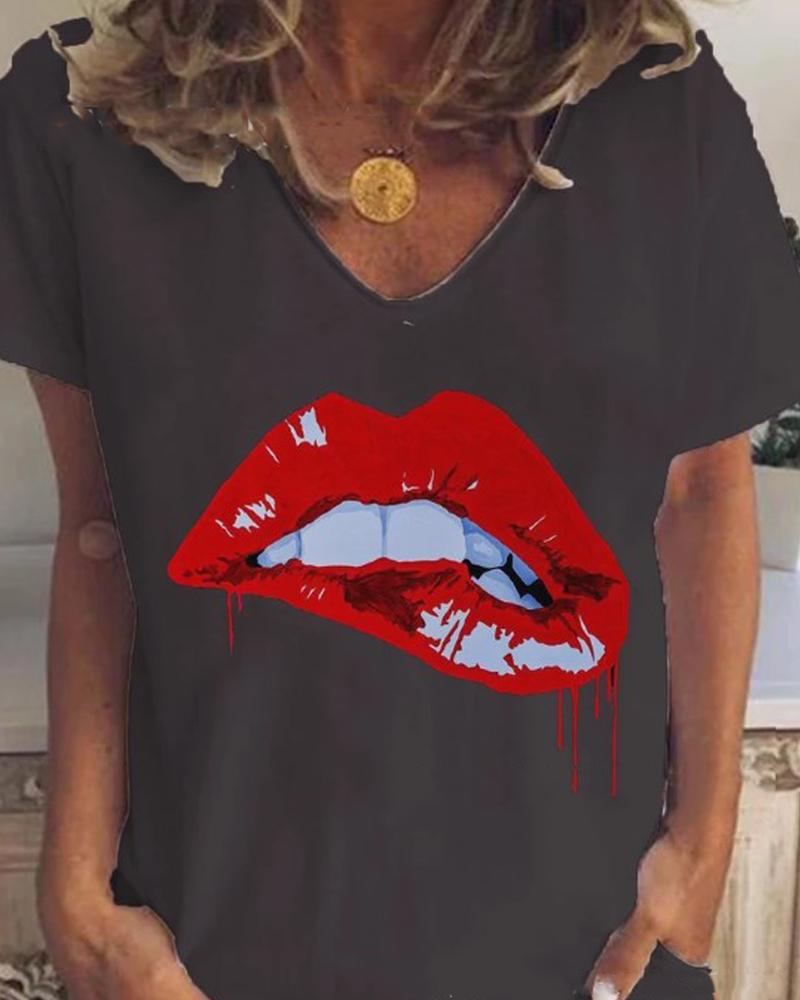 Lip Print TShirt Online. Discover hottest trend fashion at