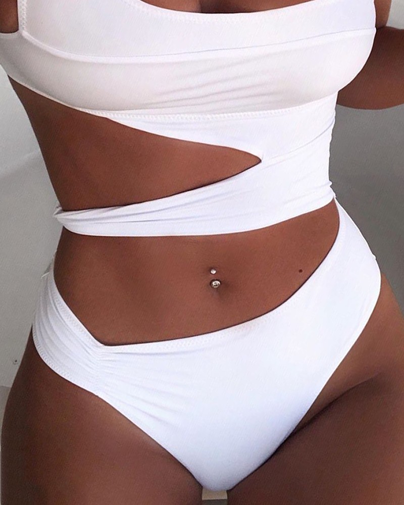 stomach cut out swimsuit