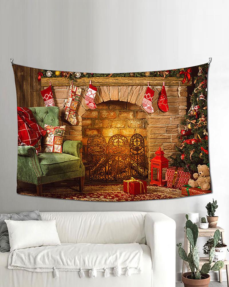 

Christmas Graphic Print Decorative Banner, Style1