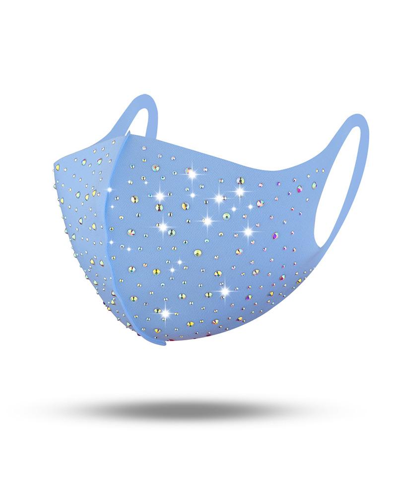 

Studded Breathable Face Mask, Sky blue