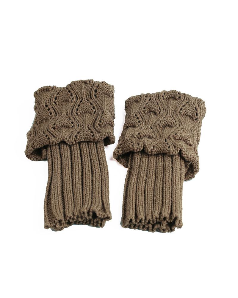 

Long Leg Warmers Knit Leg Warmer Socks, Khaki