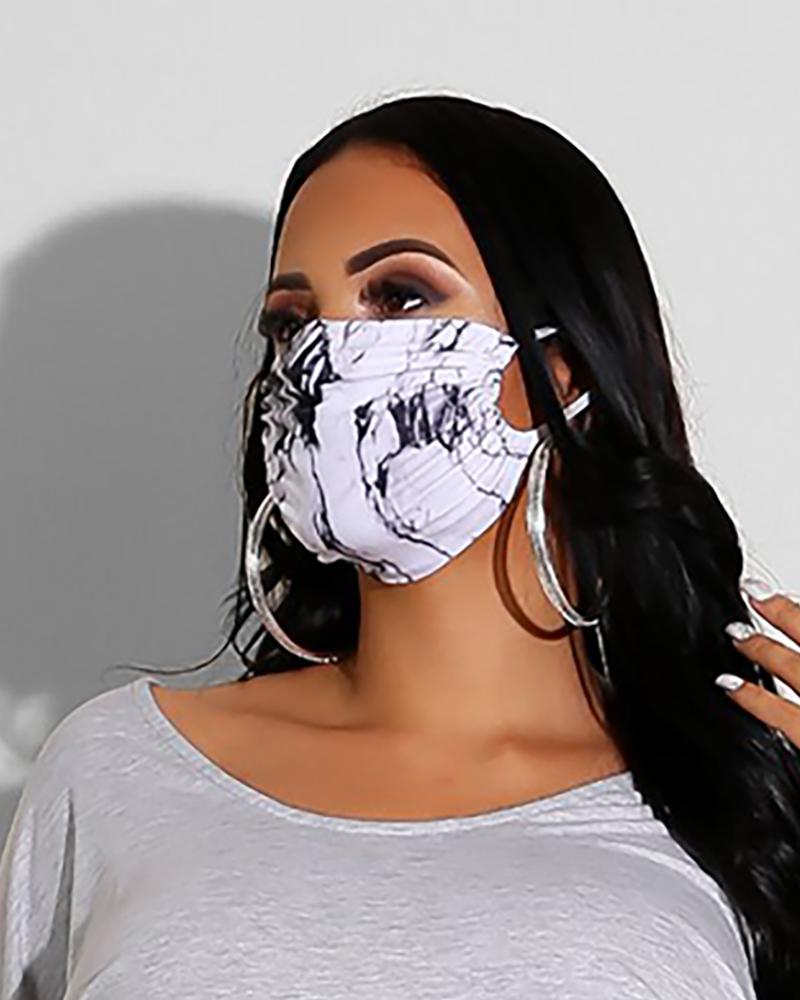 

Print Breathable Mouth M .a. s. k Washable And Reusable, Black