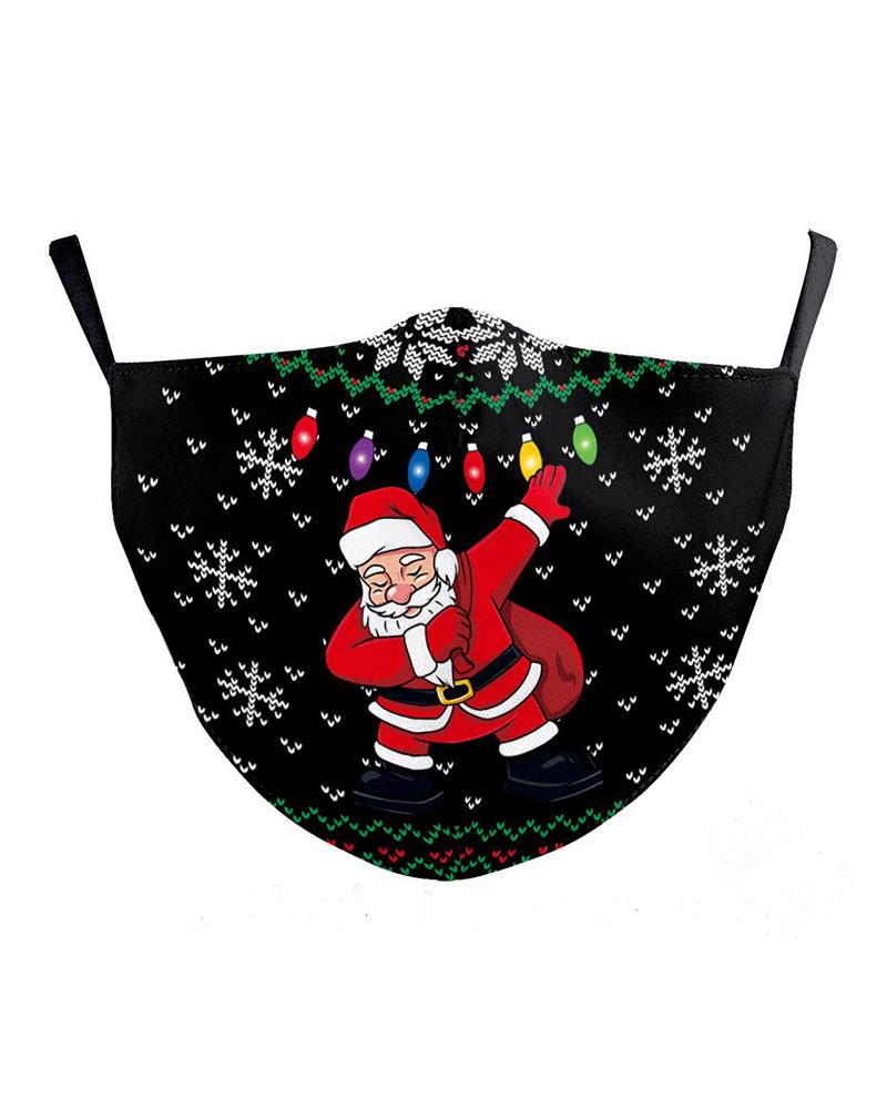 

Christmas Print Breathable Filter Face Mask, Style9