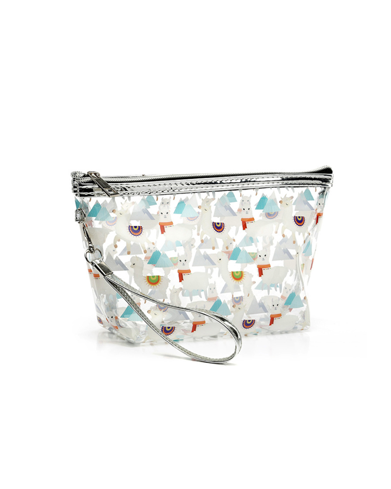 

Animal / Fruit Print Transparent Waterproof Makeup Bag, Style5