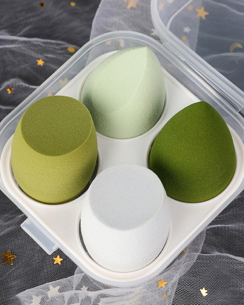 

Set Water-drop / Pear Makeup Sponge, Green