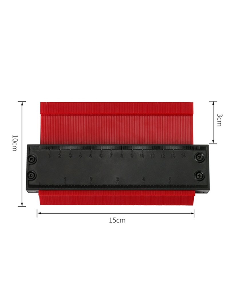 

Adjustable Lock Irregular Shape Duplicator Contour Gauge, Red