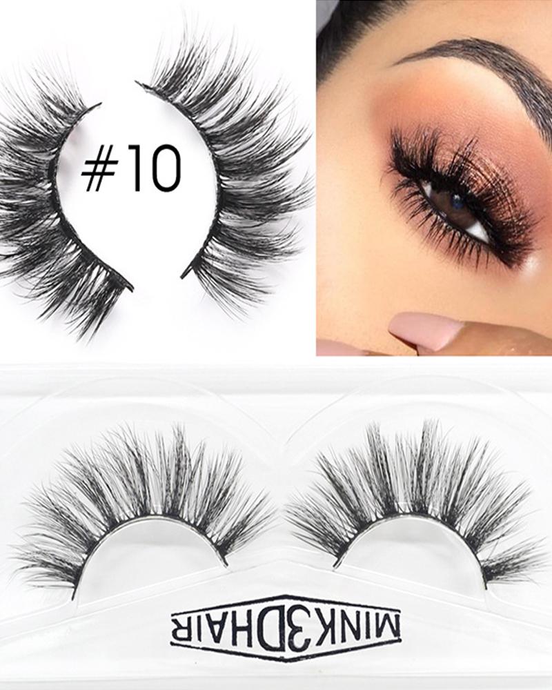 

1 Pair Volume Curly False Eyelashes, Style10