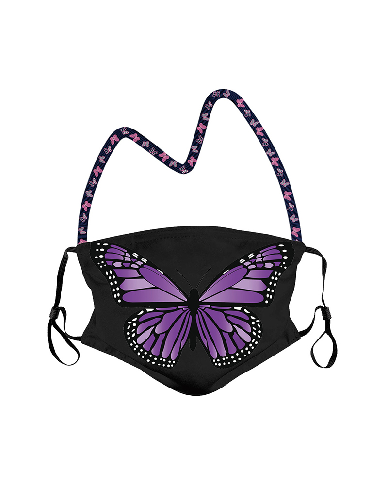 

Butterfly Print Filter Breathable Face Mask, Style4