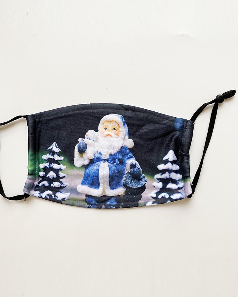 

Christmas Santa Reindder Print PM 2.5 Face Mask With Fliter For Adults, Style1