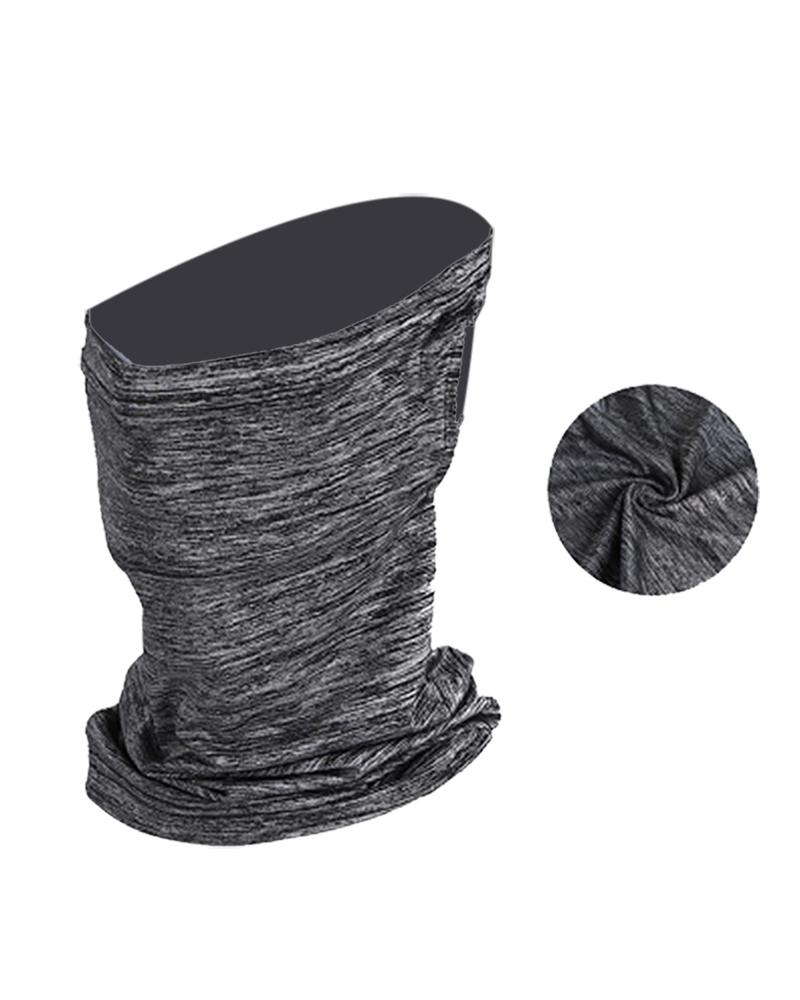 

Solid Breathable Face Bandana Magic Scarf Headwrap Balaclava, Gray