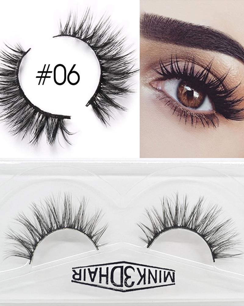 

1 Pair Volume Curly False Eyelashes, Style6