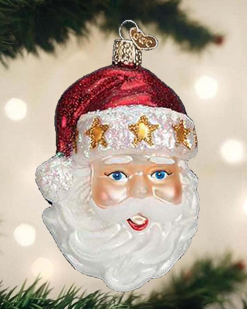 

Christmas Star Pattern Santa Claus Ornaments, Red