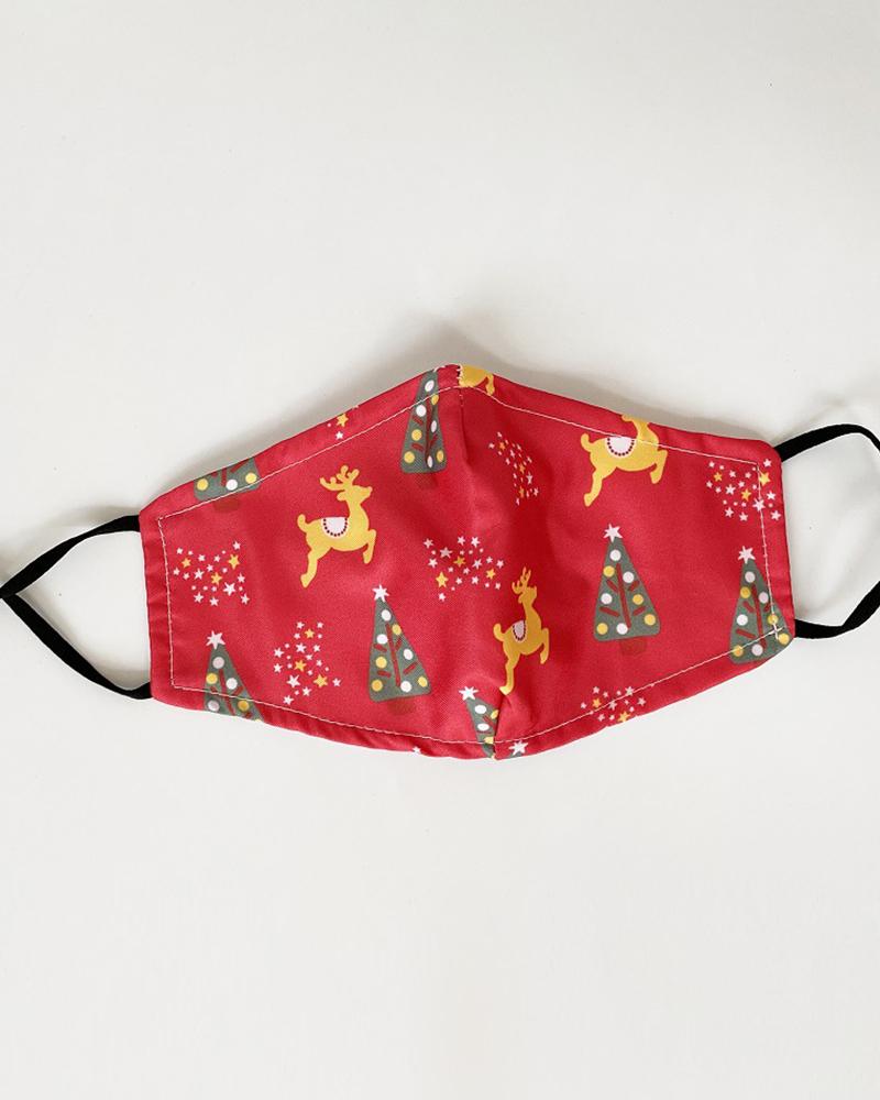 

Christmas Print Valve PM 2.5 Face Mask With Filter For Adult, Style7