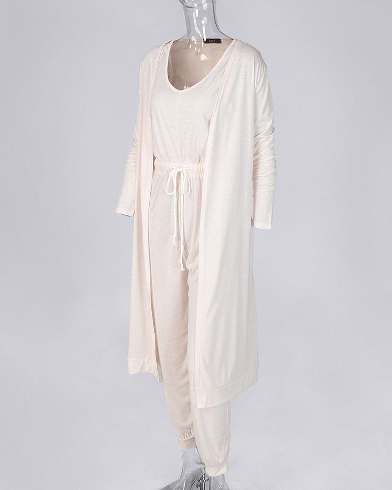 jumpsuit cardigan set