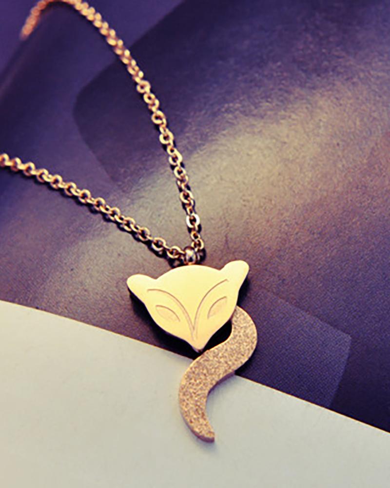 

Geometry / Heart / Animal Pattern Pendant Necklace, Style7