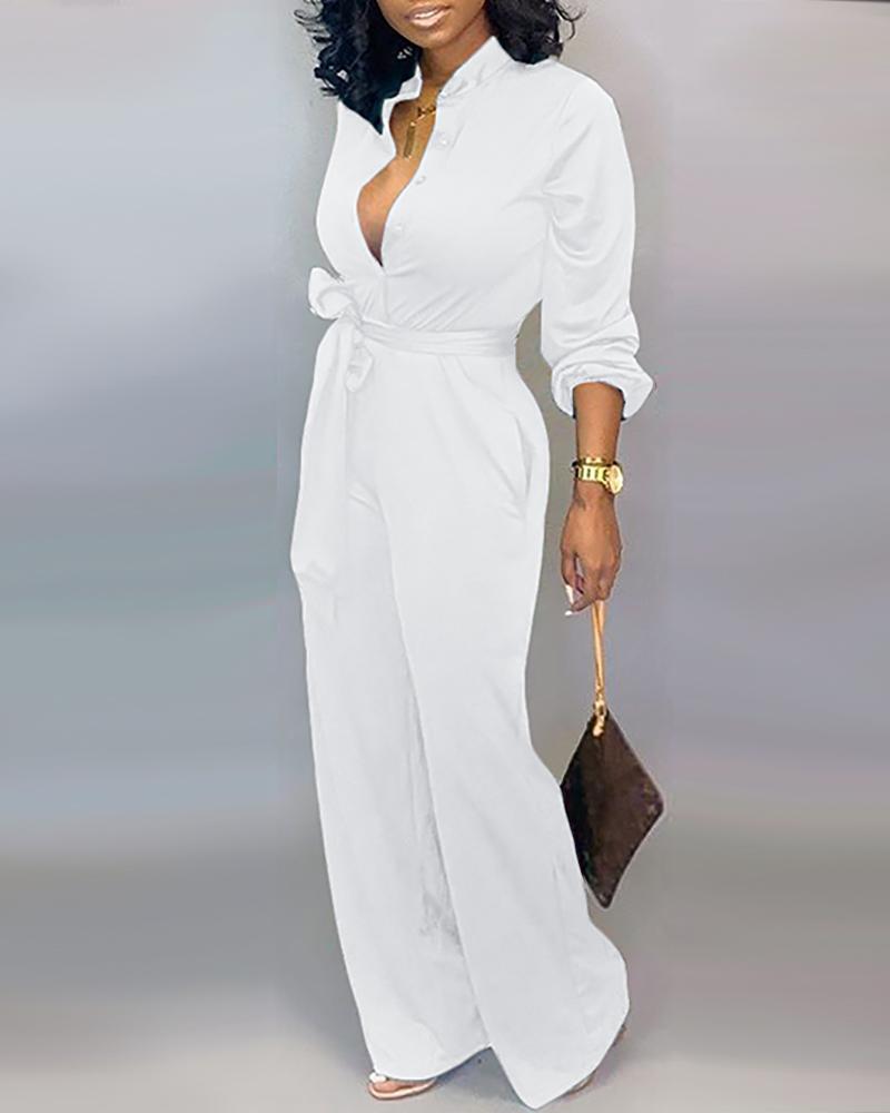 white cargo jumpsuit