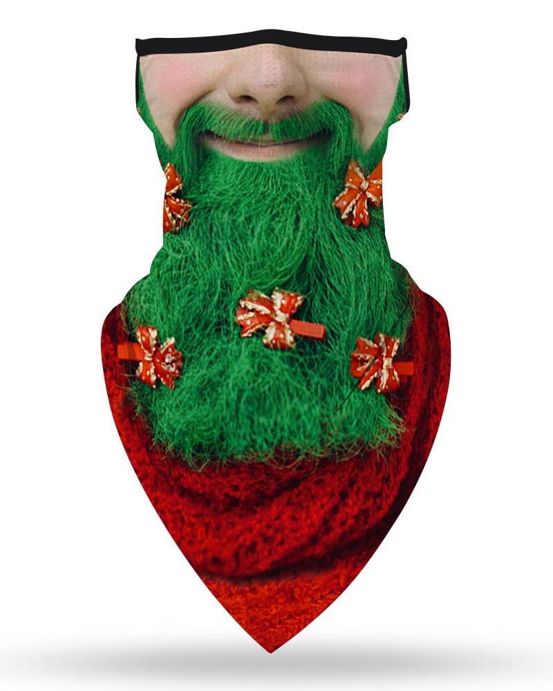 

Christmas Print Breathable Ear Loop Face Cover, Style8