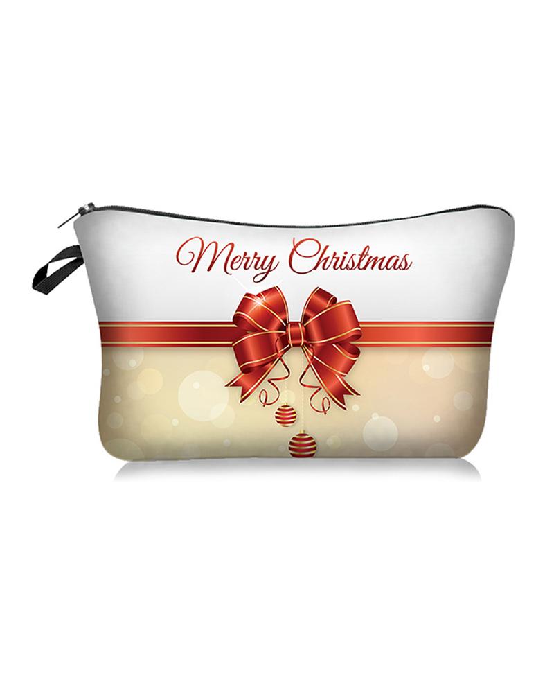 

Christmas Print Makeup Bag, Style2
