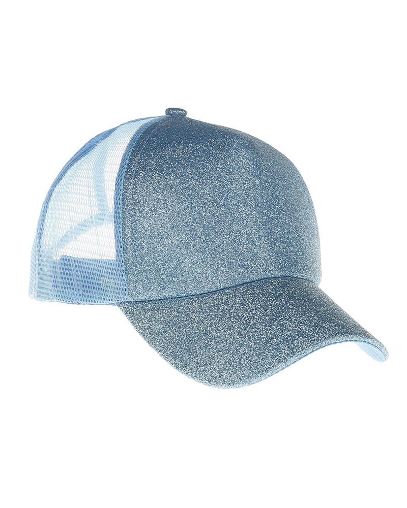 

Glitter Baseball Cap, Blue