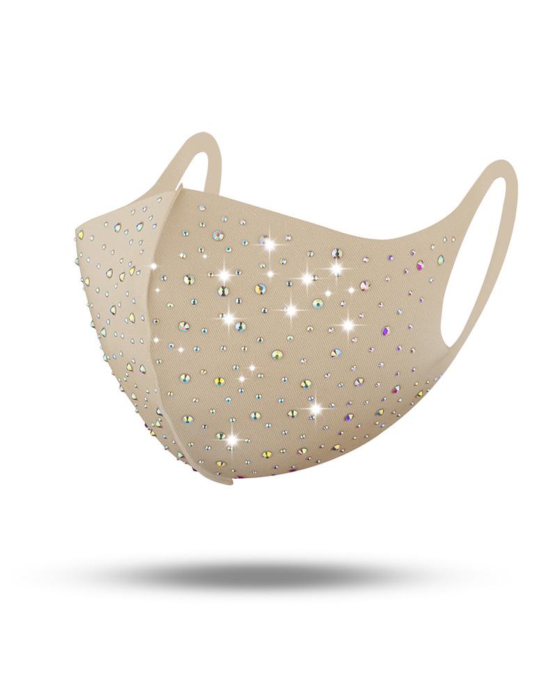 

Studded Breathable Face Mask, Apricot