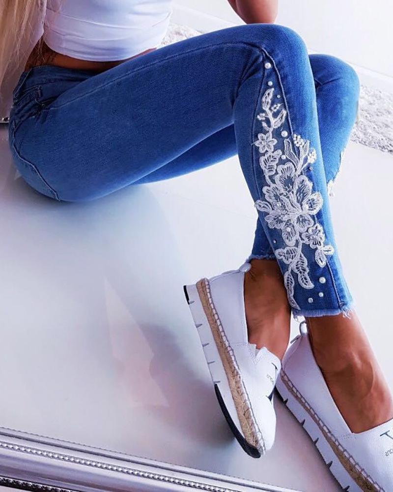 denim jeans embroidery designs