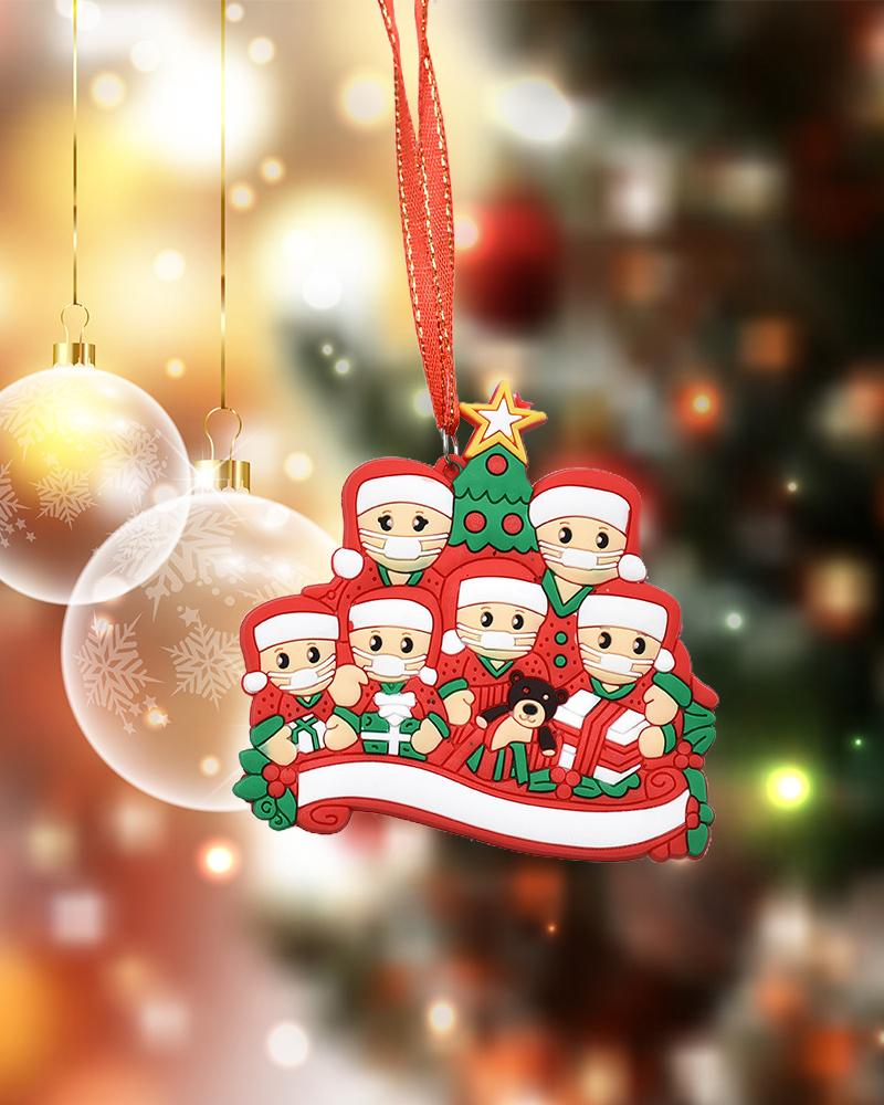 

Christmas Family Member With Mask Ornament, Style5