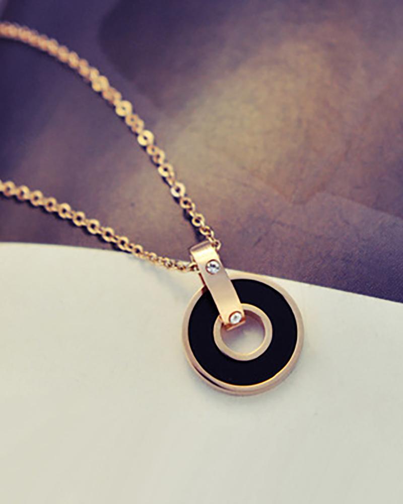 

Geometry / Heart / Animal Pattern Pendant Necklace, Style5