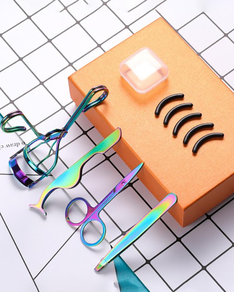 

Eyelash Makeup Tools Set With 5PCS Refill Pads, Multicolor