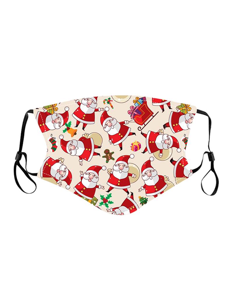 

Christmas Mixed Print PM2.5 Filter Breathable Face Mask For Child, Style7