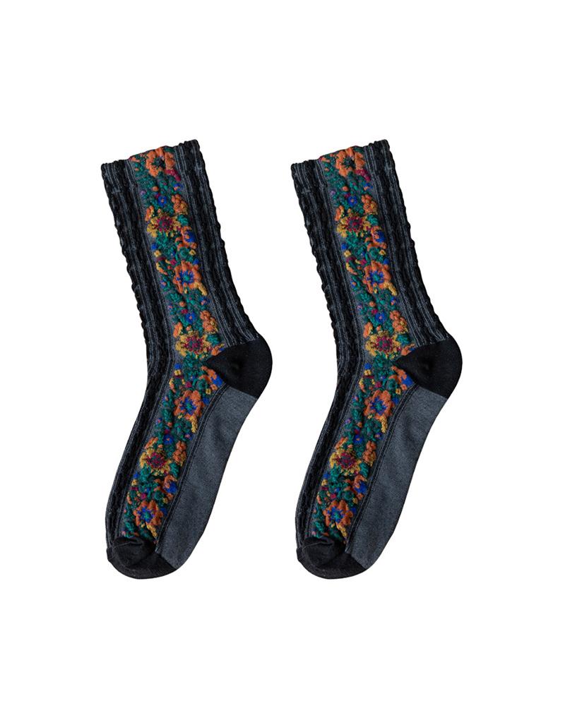 

1Pair Floral Pattern Socks, Style5