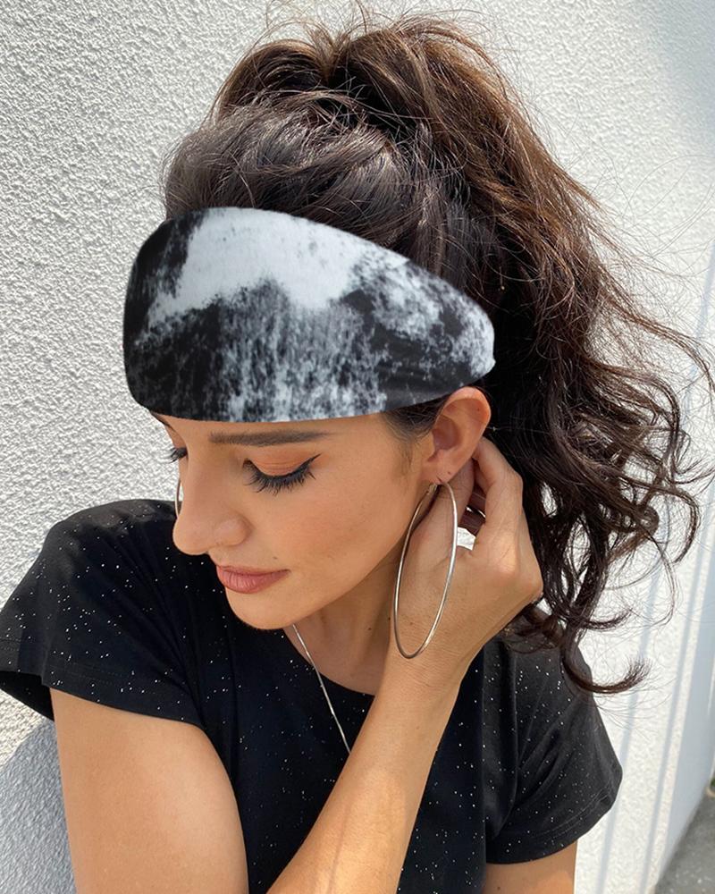 

Print Yoga Running Headwraps Hair Band, Gray