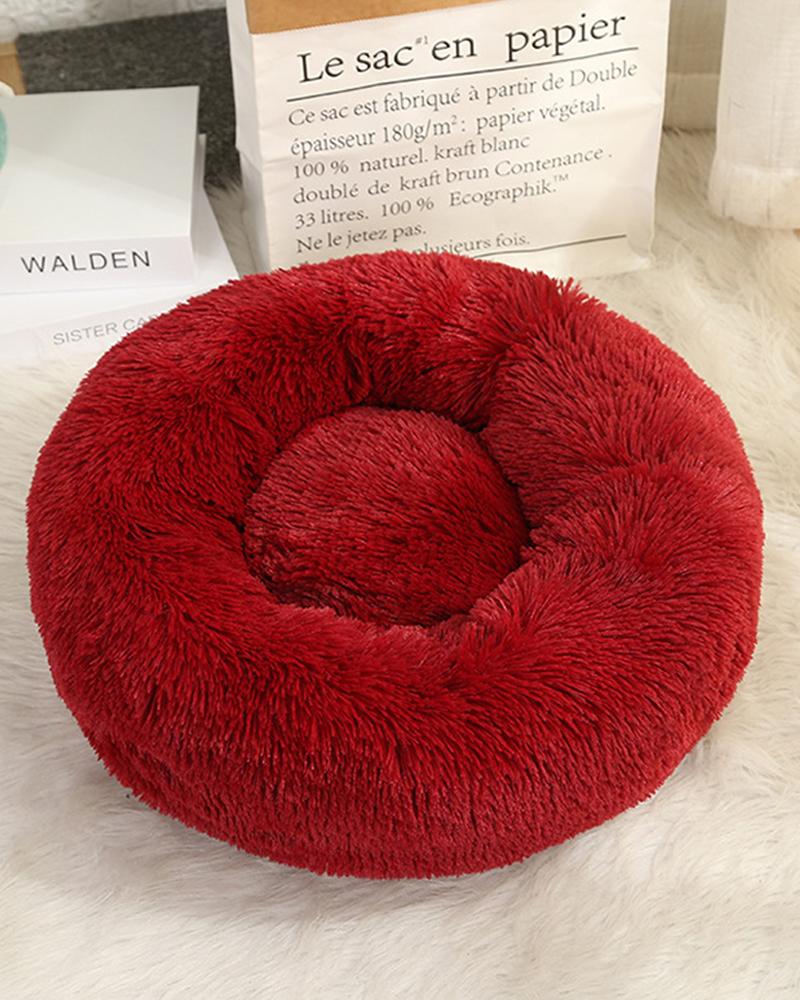 

Comfy Calming Pet Bed, Wine red