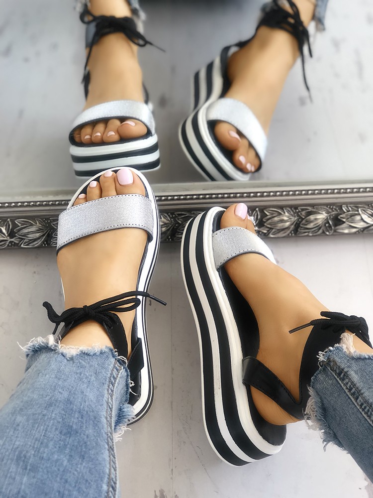 platform muffin sandals
